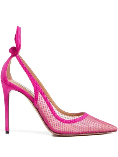 Aquazzura 105mm Bow-detail Pumps In Multi