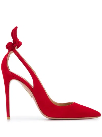 AQUAZZURA 105MM BOW TIE PUMPS