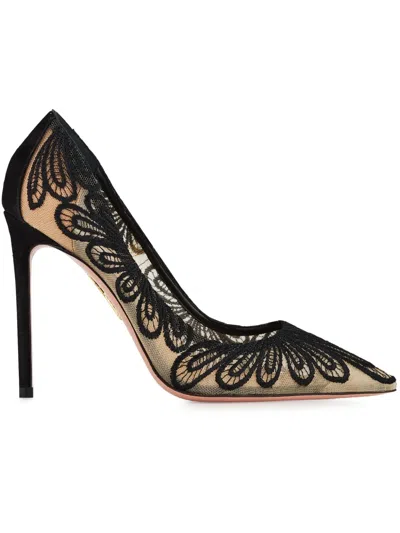 Aquazzura 105mm Chantilly Pumps In Black