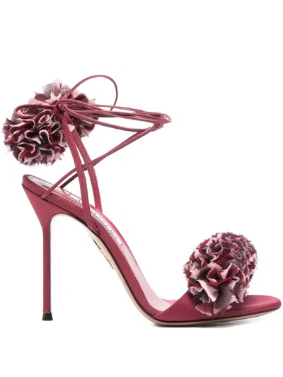 Aquazzura 105mm Cherry Kiss Sandals In Pink