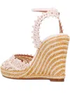 Aquazzura 105mm Kahlo Lace-detail Wedge Heeled Espadrilles
