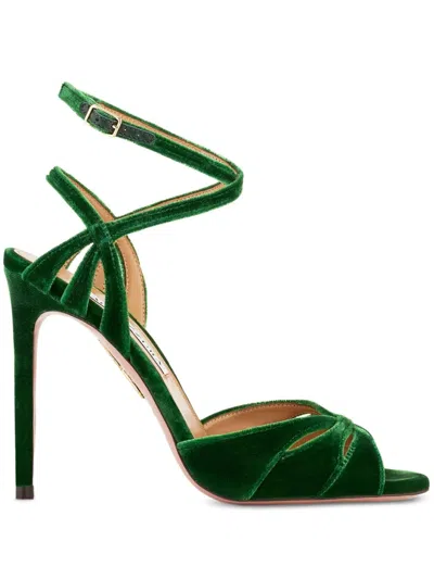 Aquazzura 105mm Moves Sandal 105 In Green