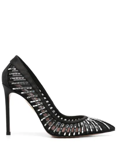 AQUAZZURA 105MM PASSIONS CRYSTAL PUMPS