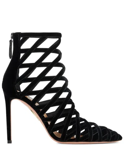 Aquazzura 105mm Romance Boots In Black