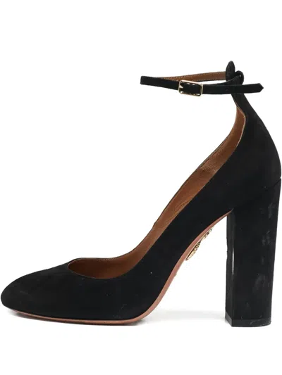 Pre-owned Aquazzura 105mm Suede Heeled Pumps