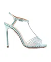 Aquazzura Amore Mio 105 Crystal-embellished Sandals In Multicolor