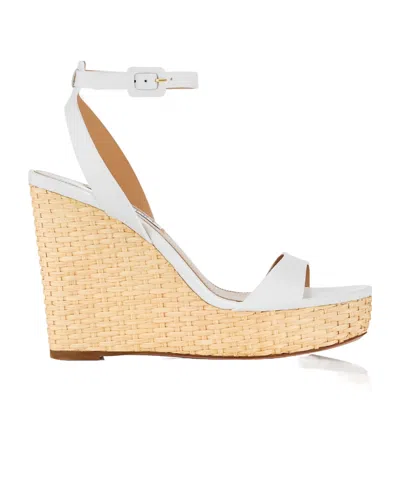 AQUAZZURA 110MM SUNSEEKER WEDGE SANDALS
