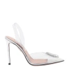 Aquazzura 120mm Crystal-embellished Slingback Pumps In White