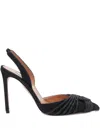 Aquazzura 120mm Pointed-toe Slingback Pumps In Black