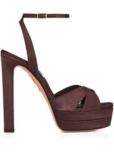AQUAZZURA 130MM DIVINE PLATEAU SANDALS