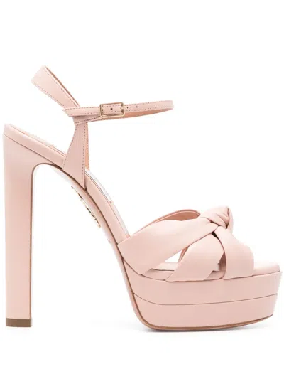 Aquazzura 130mm Nina Sandals In Pink