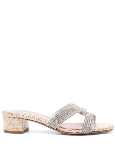 Aquazzura 35mm Crystal Muse Sandals