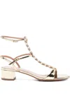 Aquazzura 35mm Destiny Gladiator Heeled Sandals In Gold