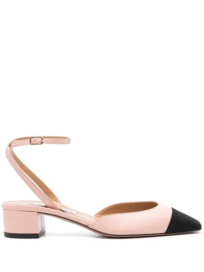Aquazzura 35mm French Flirt Leather Pumps In Pink