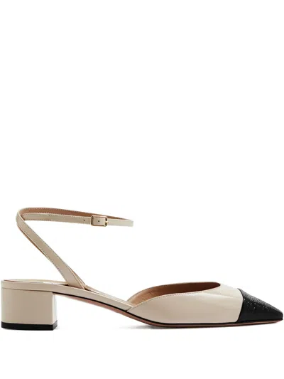 Aquazzura 35mm French Flirt Pumps In Neutral