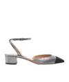 Aquazzura French Flirt Pumps 35mm Gunmetal/black In Gray