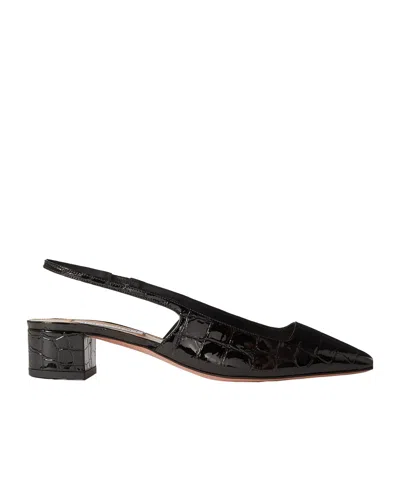 Aquazzura 35mm Ginza Slingback Pumps In Black