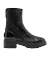 Aquazzura Saint Honore Combat Almond-toe Boots In Black