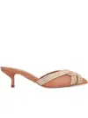 Aquazzura Felix 50 Leather Mules In Pink
