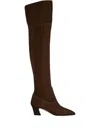 Aquazzura 50mm Nomad Suede Over-the-knee Boot In Brown
