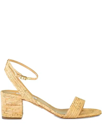 Aquazzura Open-toed High-heeled Sandals In Nude
