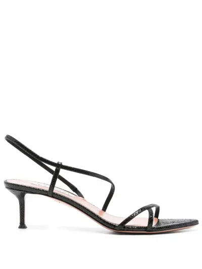 Aquazzura 50mm Tease Sandals In Black