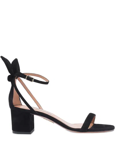 AQUAZZURA 55MM BOW TIE SANDALS