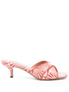 Aquazzura Open-toe High-heeled Sandals In Red