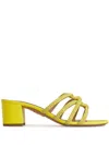 Aquazzura 60mm Moondust Sandals In Yellow