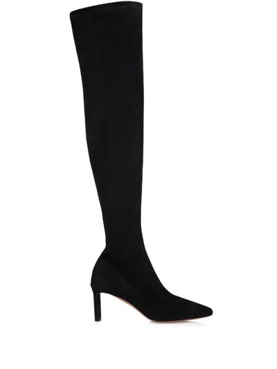 Aquazzura 65mm Zenn Boots In Black