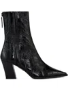Aquazzura 70mm Francoise Pointed-toe Ankle Boots In Black