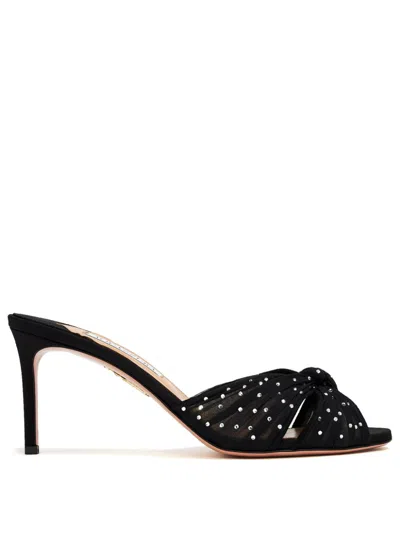 AQUAZZURA 75MM SLOW KISSES MULES