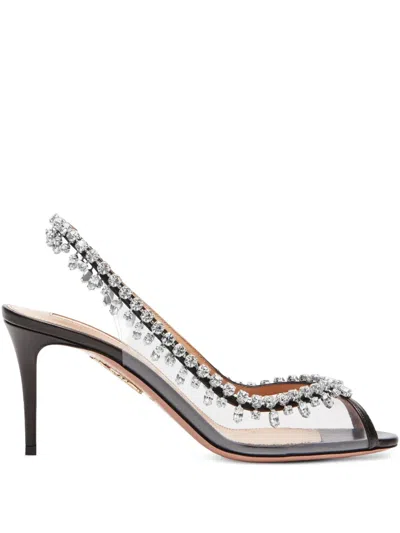 Aquazzura 75mm Temptation Pumps In Black