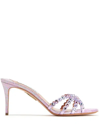 Aquazzura 75mm Tequila Sandals In ピンク