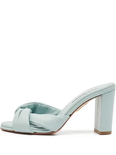 Pre-owned Aquazzura 80mm Knot-detailing Sandals