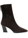 Aquazzura 80mm Pointed Heel Boot In Brown