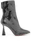 Aquazzura Amore Boots In Calfskin In Black
