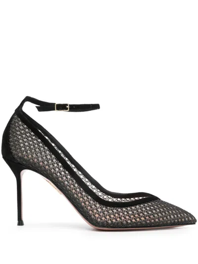AQUAZZURA 85MM ASHA PUMPS