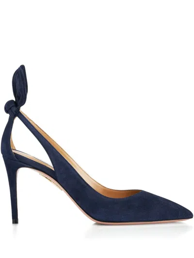 AQUAZZURA 85MM BOW-TIE PUMPS