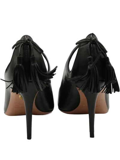Pre-owned Aquazzura 85mm Forever Marilyn Pumps In Black