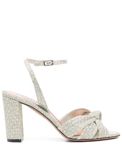 Aquazzura 85mm Nina Sandals In 黄色
