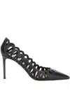 Aquazzura 85mm Perforated Leather Pumps