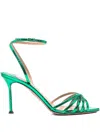Aquazzura 85mm Pointed-toe Sandals In Green