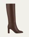 Aquazzura 85mm Sellier Block-heel Knee-high Boots In Multi