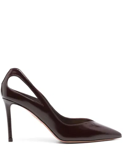 Aquazzura 85mm Sheeva Pumps In Red