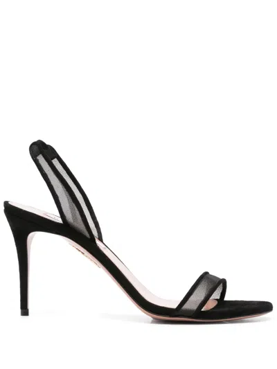 AQUAZZURA 85MM SO NUDE SANDALS