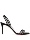 Aquazzura 85mm So Nude Sandals In Black