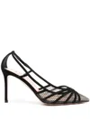 Aquazzura 85mm Suede Pumps In Black
