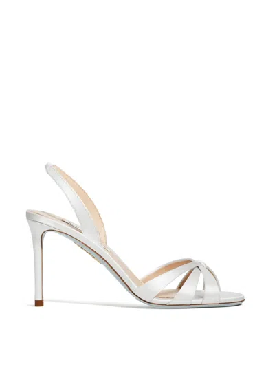 Aquazzura 85mm Tati Sandals In White