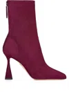 Aquazzura 95mm Amore Zip-fastening Heeled Boots In Purple